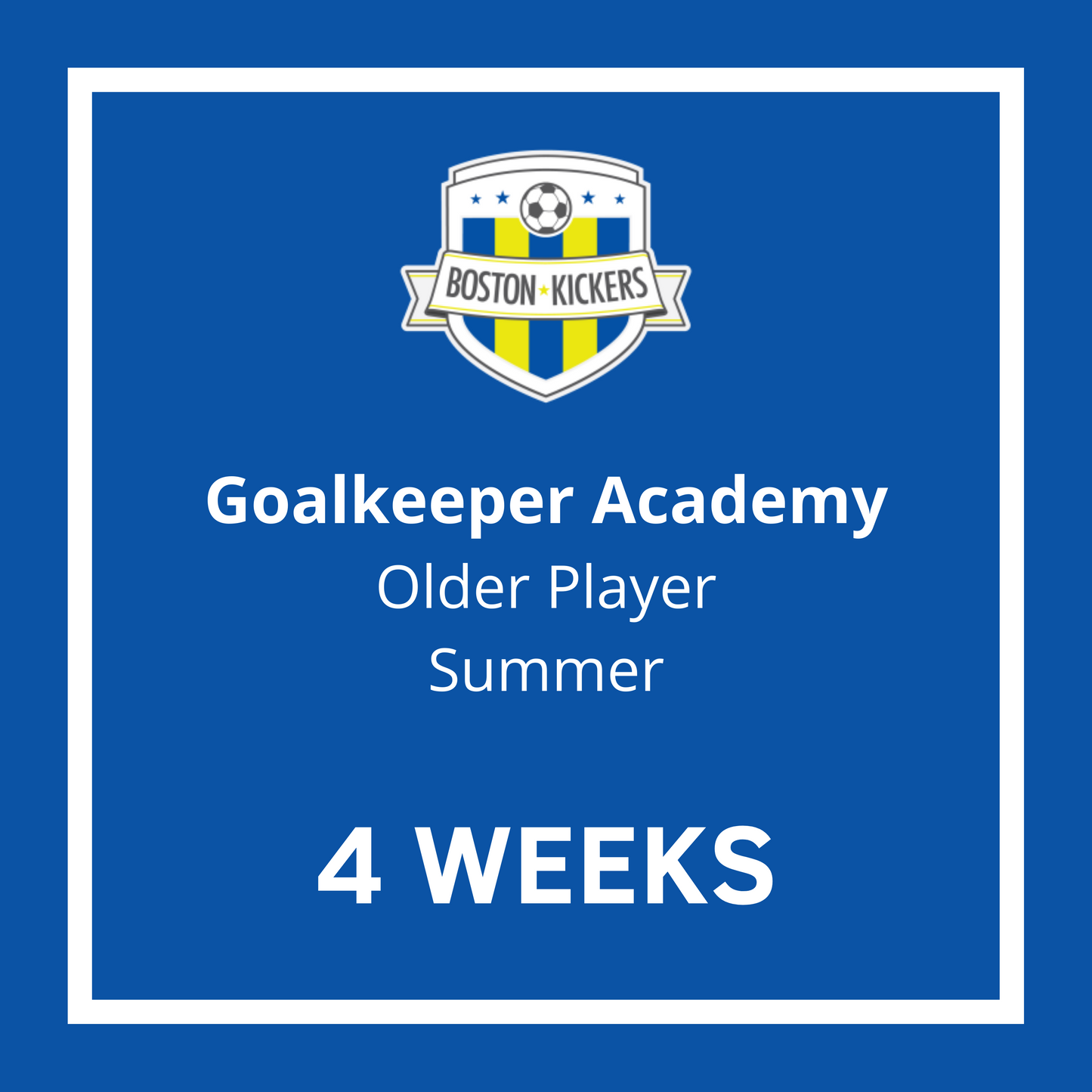 Goalkeeper Academy Older Player | 4 Weeks (16 Sessions)